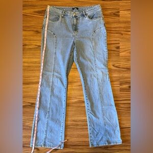 Metro Blues Stretch Bootcut Jeans 14 Tall Blue Denim